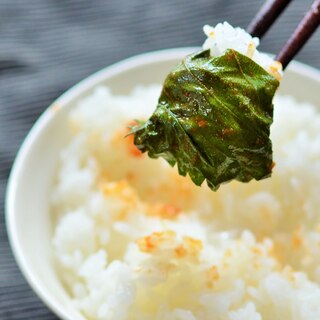 エゴマの葉の醤油麹漬け